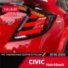 Buy cheap CCC 11 Inch LED Car Tail Lights For Honda Civic 2016 from wholesalers