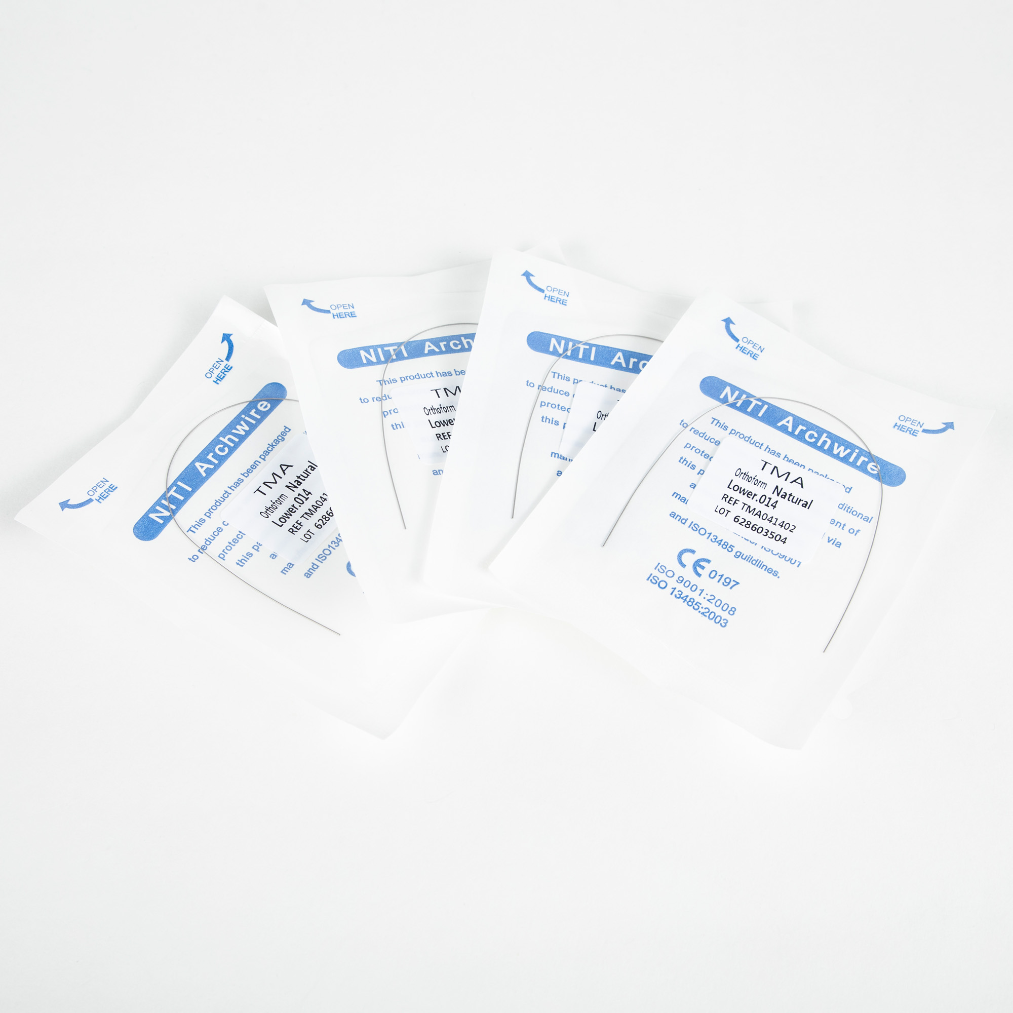 Precision ALS Orthodontic Accessory Natural TMA Round Wires 0.012/14/16/18/20 for Dentistry