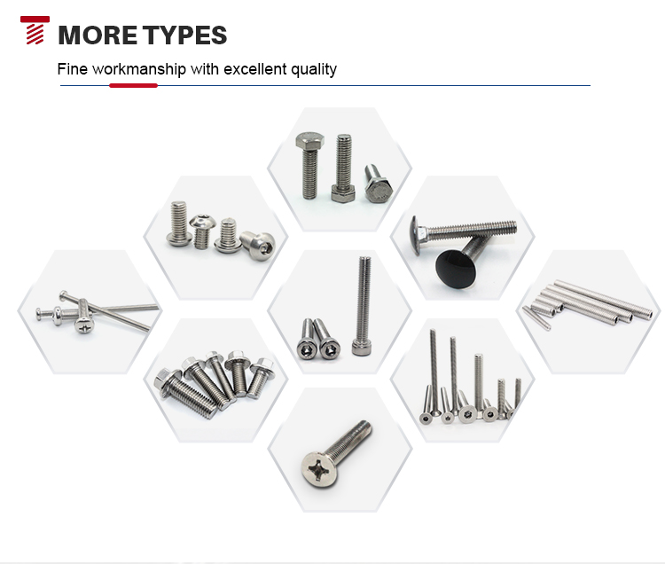 Stainless Steel Hex Bolts DIN 933 SS304 Passivated Finish ISO4017 DIN933 M3 M4 M5 M6 M8