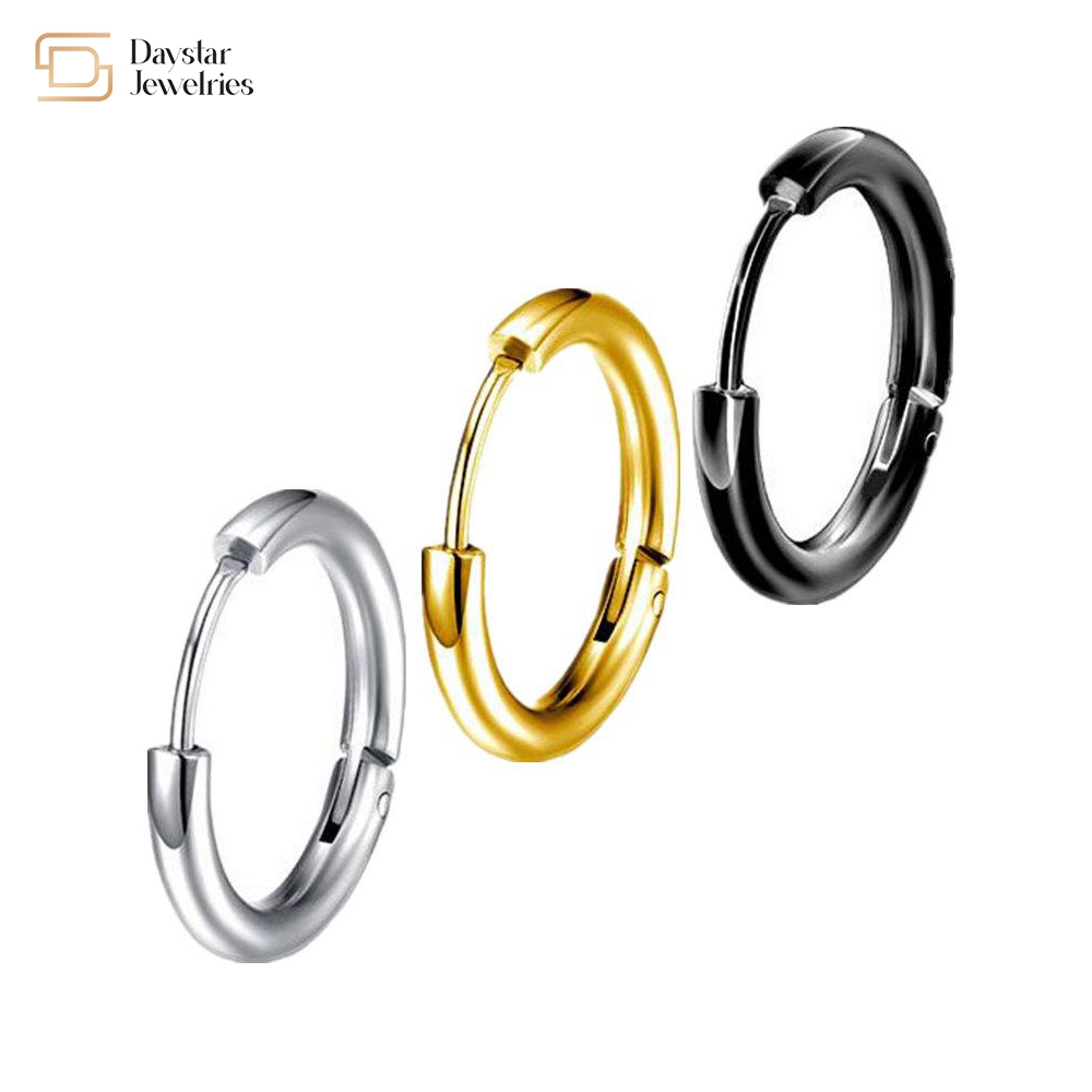 Takahashi Goro Titanium Steel Jewelry 18k Gold Plated Stud Earrings Flying Eagle