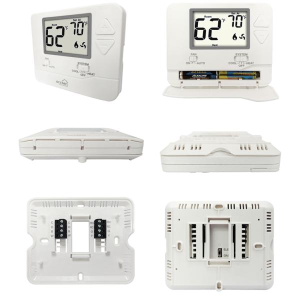 Non Programmable HVAC Thermostat Single Stage Battery - Powered