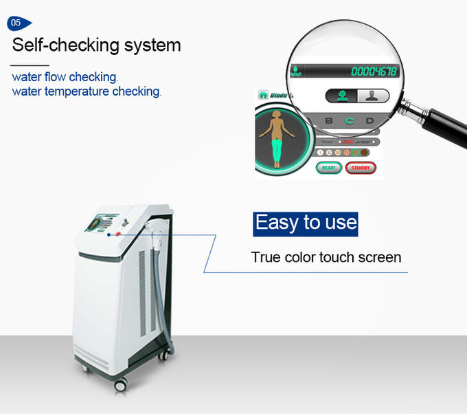 Painless 808nm Diode Laser Soprano Hair Removal Machine