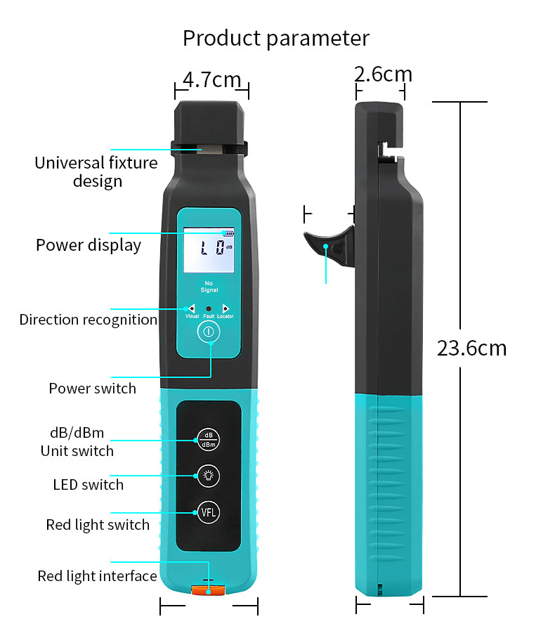 AUA-40 Fiber Optic Identifier Handheld 800nm-1700nm SM And MM