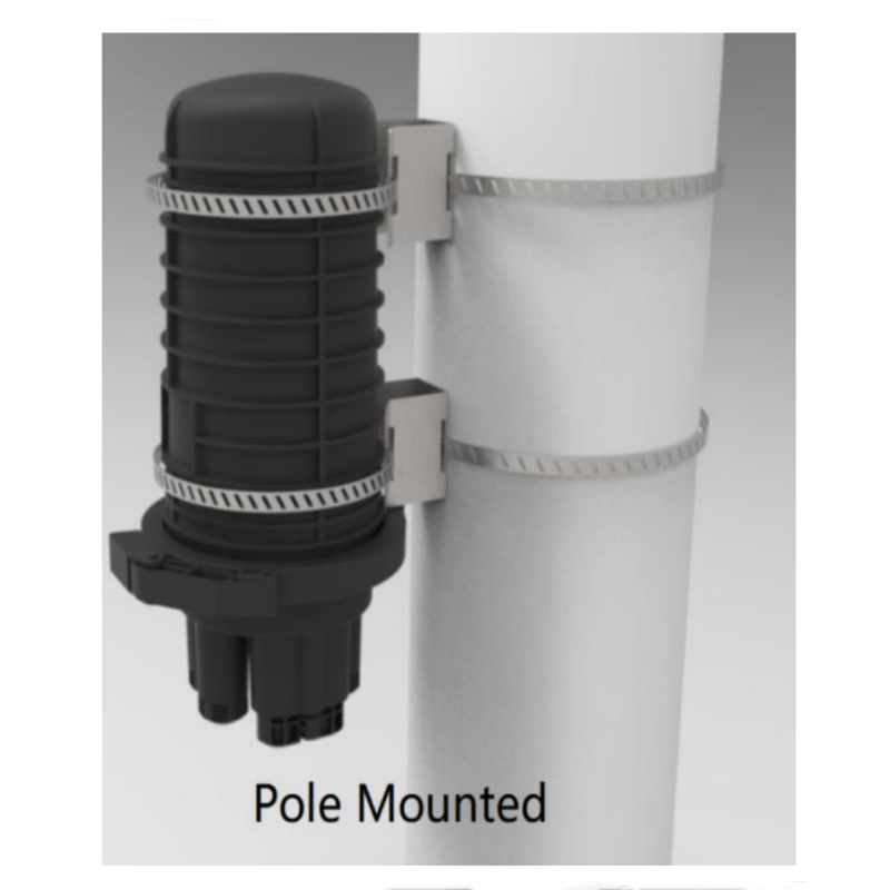 Max 6 Trays Installed IP68 Dome Type Splice Closure for 4-144 Fibre Optic Connections