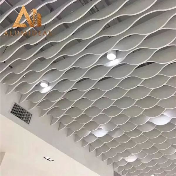 Curved Acoustic Custom Decoration Aluminium Linear Ceiling