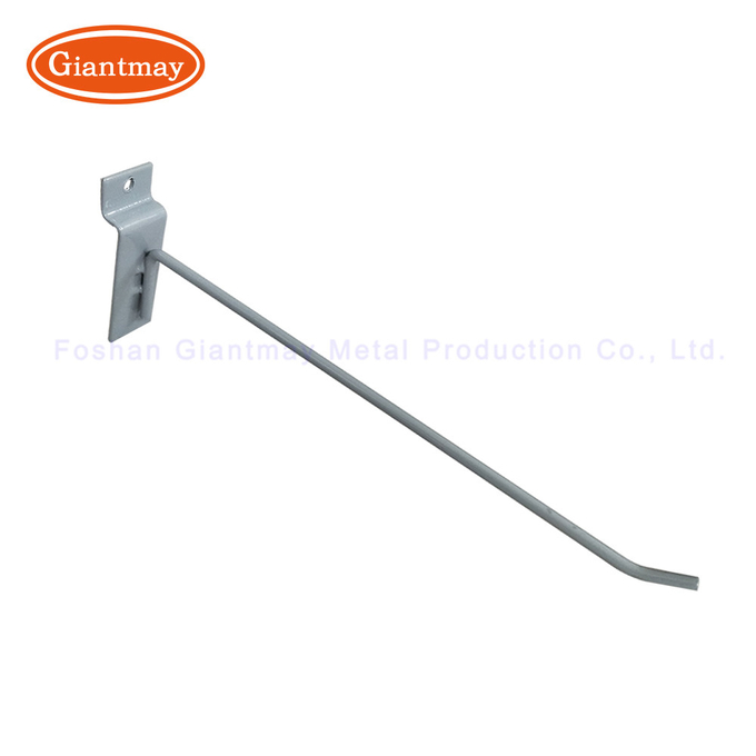 Metal Chrome Single Slatwall Display Shop Store Slat Wall Hook