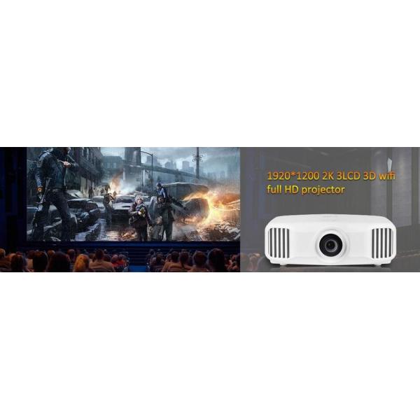 CRE 4K 3LCD LED Projector Short Throw Native 1920x1200 3300 Lumens