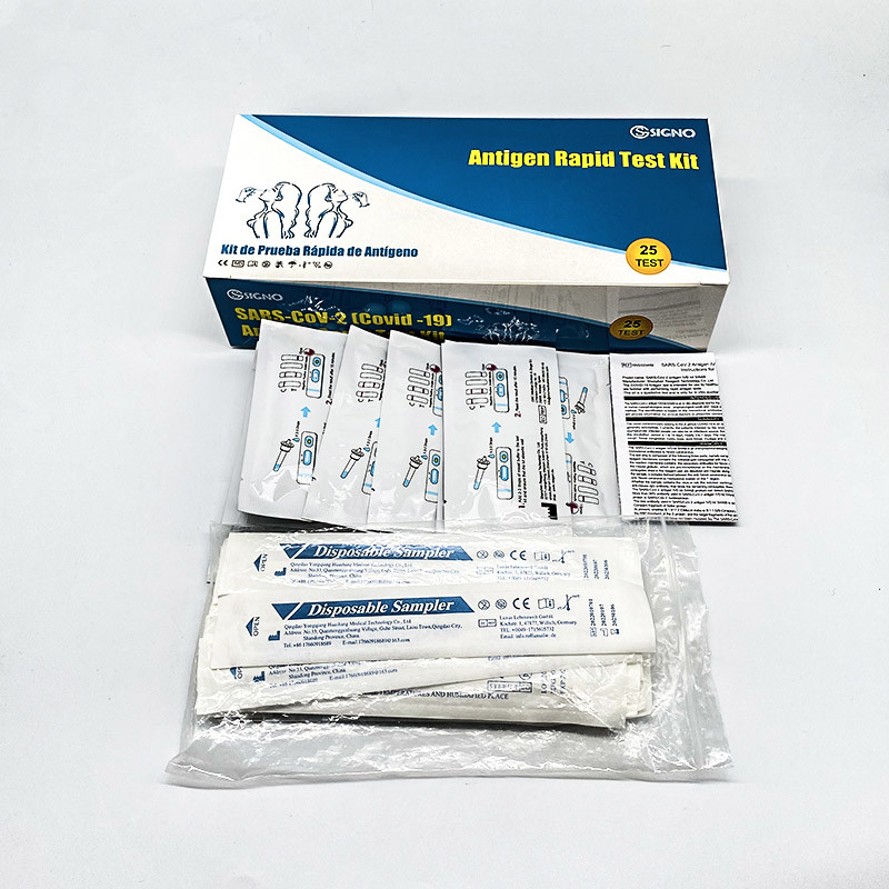 IVD Reagent Swab Antigen Rapid Test Cassette Colloidal Gold High Accuracy For Home