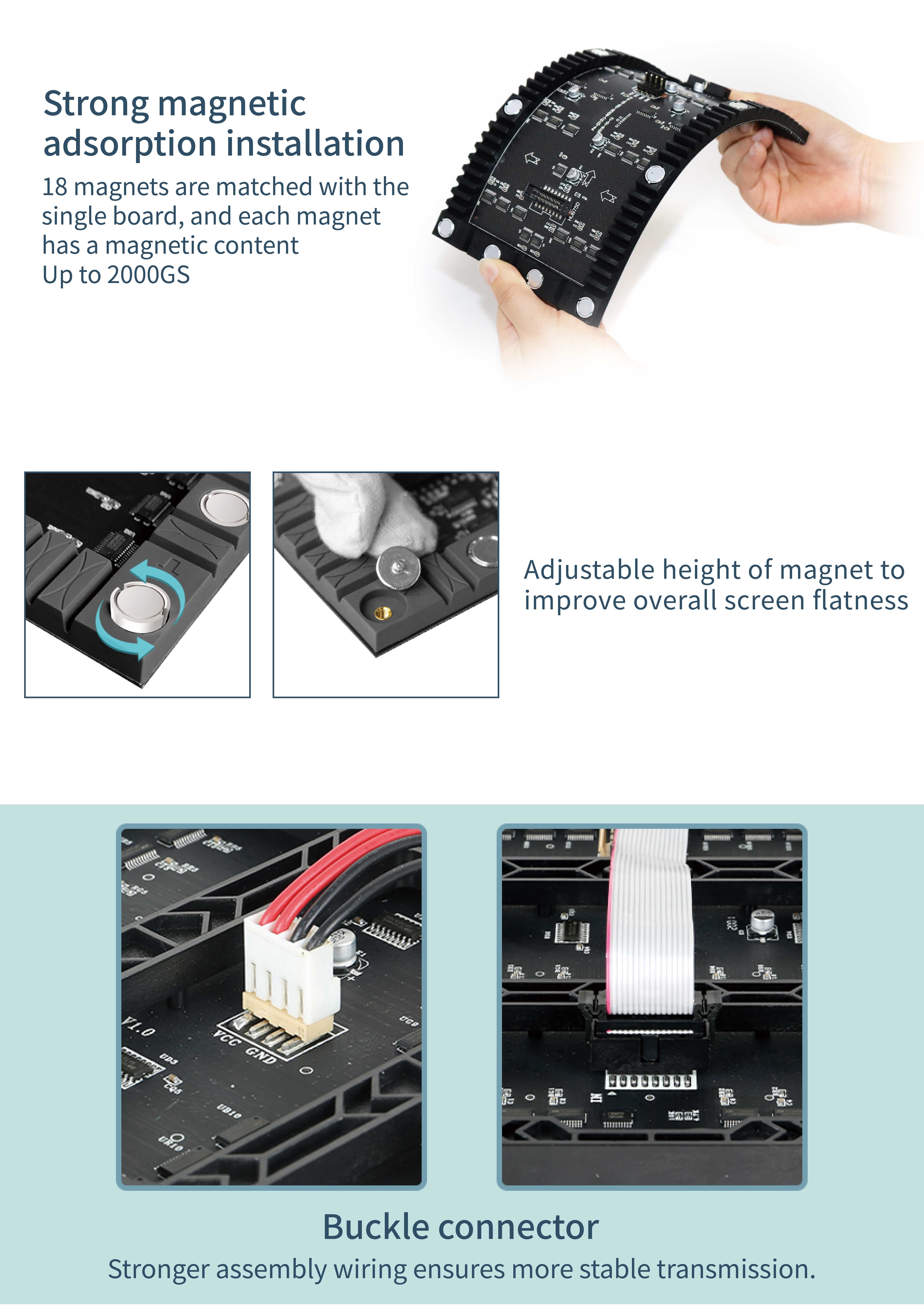 Popular Product P1.86/P2/P2.5/P3.076 Indoor Led Soft Module 220v 4k Led Flexible Display For Bar / Wedding