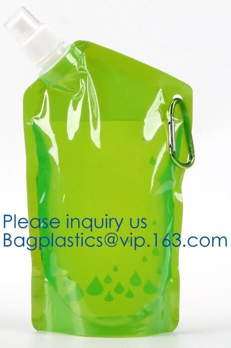 Custom Reusable Juice Food Packaging Plastic Bag Alcohol Drink Wine Spout Pouch Bag,liquid spout pouch/wine drink juice