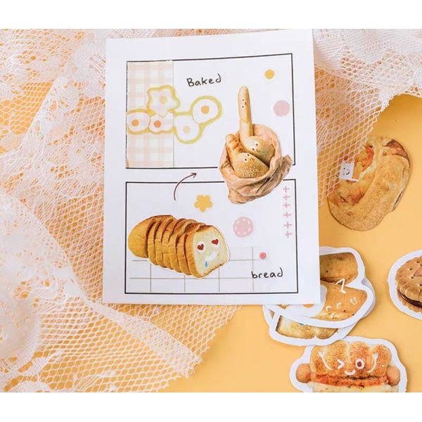 SGS Bakery Bread Hand Account Sticker Kiss Cut And Die Cut Sticker 1.5Inch