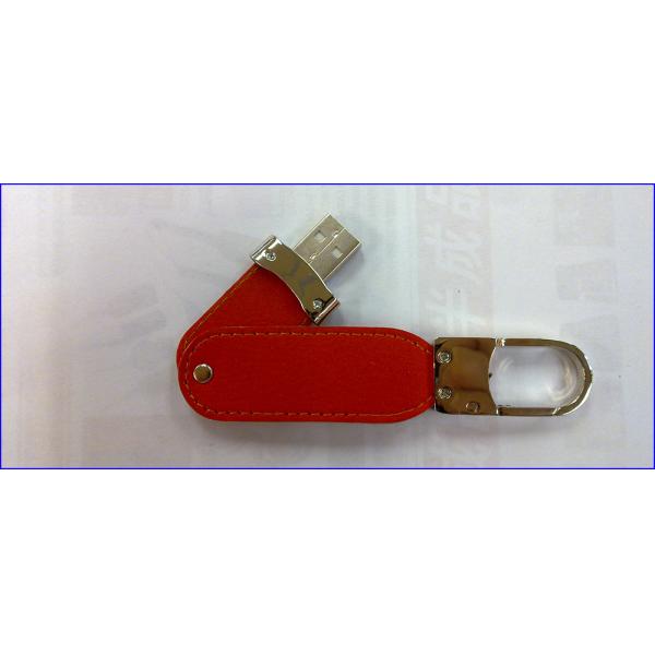 Safety Hook Leather USB 128GB Thumb Dirves Stick 360 Rotating