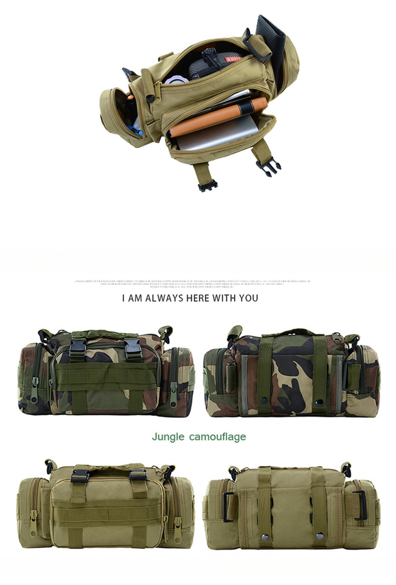 Traveling Camping Hiking Trekking Essential Durable Green Rucksack Backpack Molle Pack