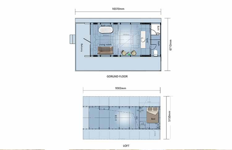 Australia Standard Design Prefab Tiny House For Work And Holiday