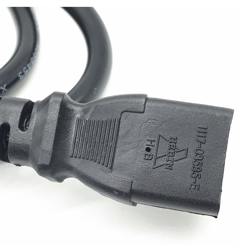 1500WATTS Computer Desktop Accessories PVC 18AWG US Plug Power Cord
