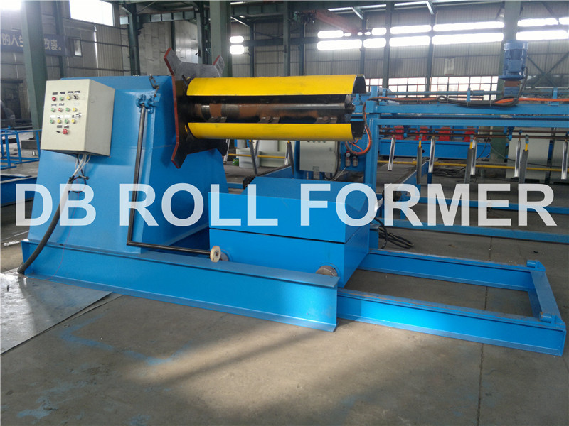 Automatic PLC Control 3KW Hydraulic Uncoiler Machine 0-35m/Min Speed