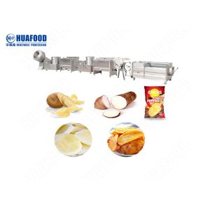 Buy cheap 200kg/H Semi-Automatic Potato Chips Processing Line product