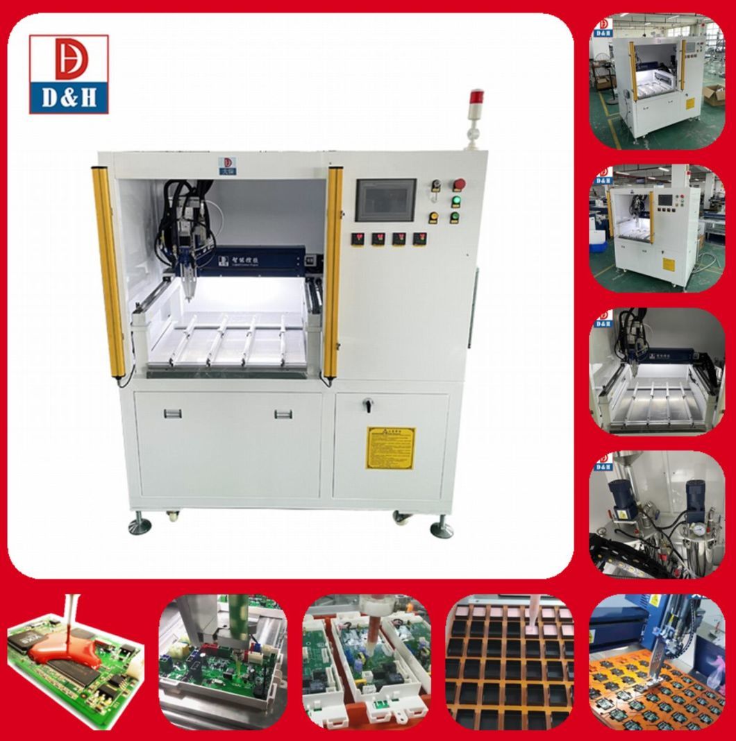 Automatic Glue Potting Machine With Conveyor Partner
