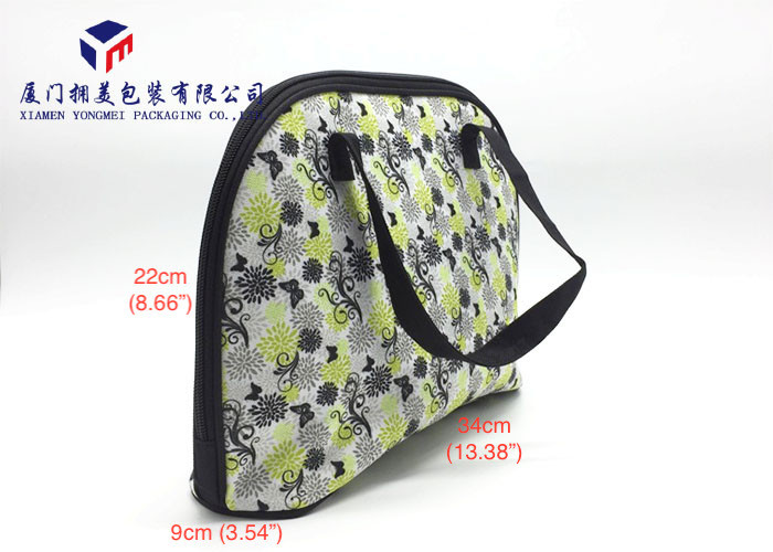 Fabric Makeup Bag Fashion Women Canvas Handbag In Light Weight Rectangle Shape