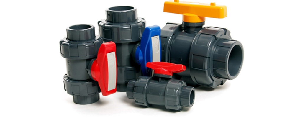 Red Handle Special Handle Control Valve 2 PCS PVC True Union Ball Valve