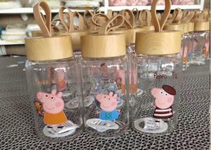 Buy cheap Peppa Pig Glass Bottle Double Wall Coffee Glass / Borosilicate Glass Cup product