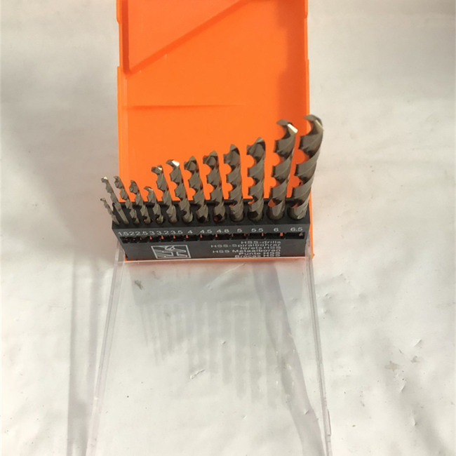 Stainless Steel 160mm Cobalt Twist Alloy Drill Bit Set 13pcs/ Set