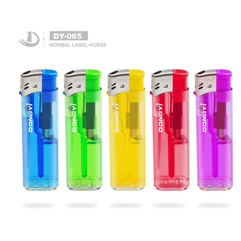 Dy-065 Popular High Quality Disposable Plastic Electric Lighter