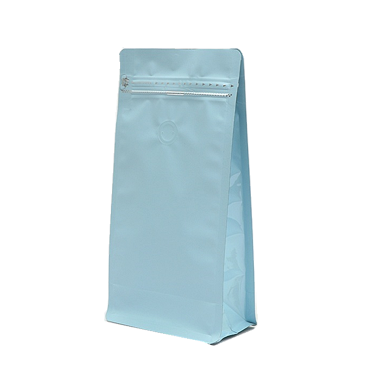 Reusable Valve Sealed Coffee Bags 12oz Stand Up Mylar Bags 8 Color Printing