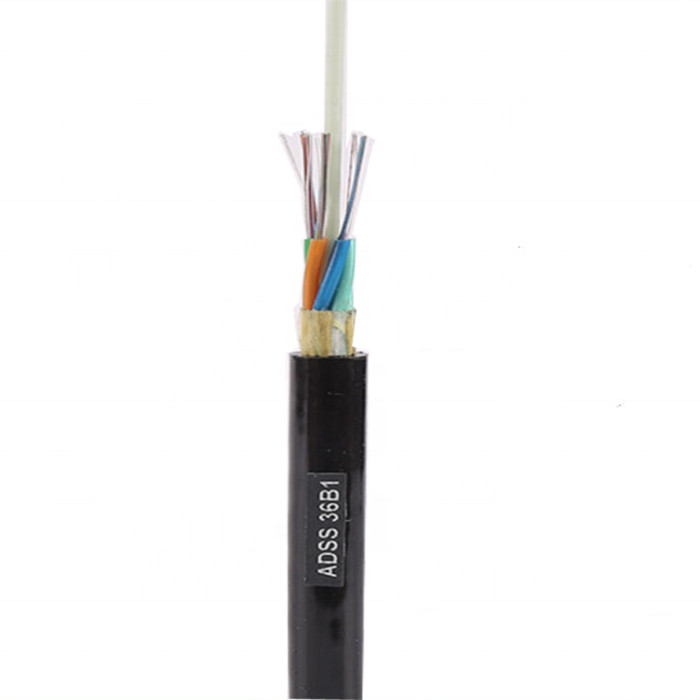 2~144 Cores OS2 G652D 200m ADSS Optical Fibre Cable