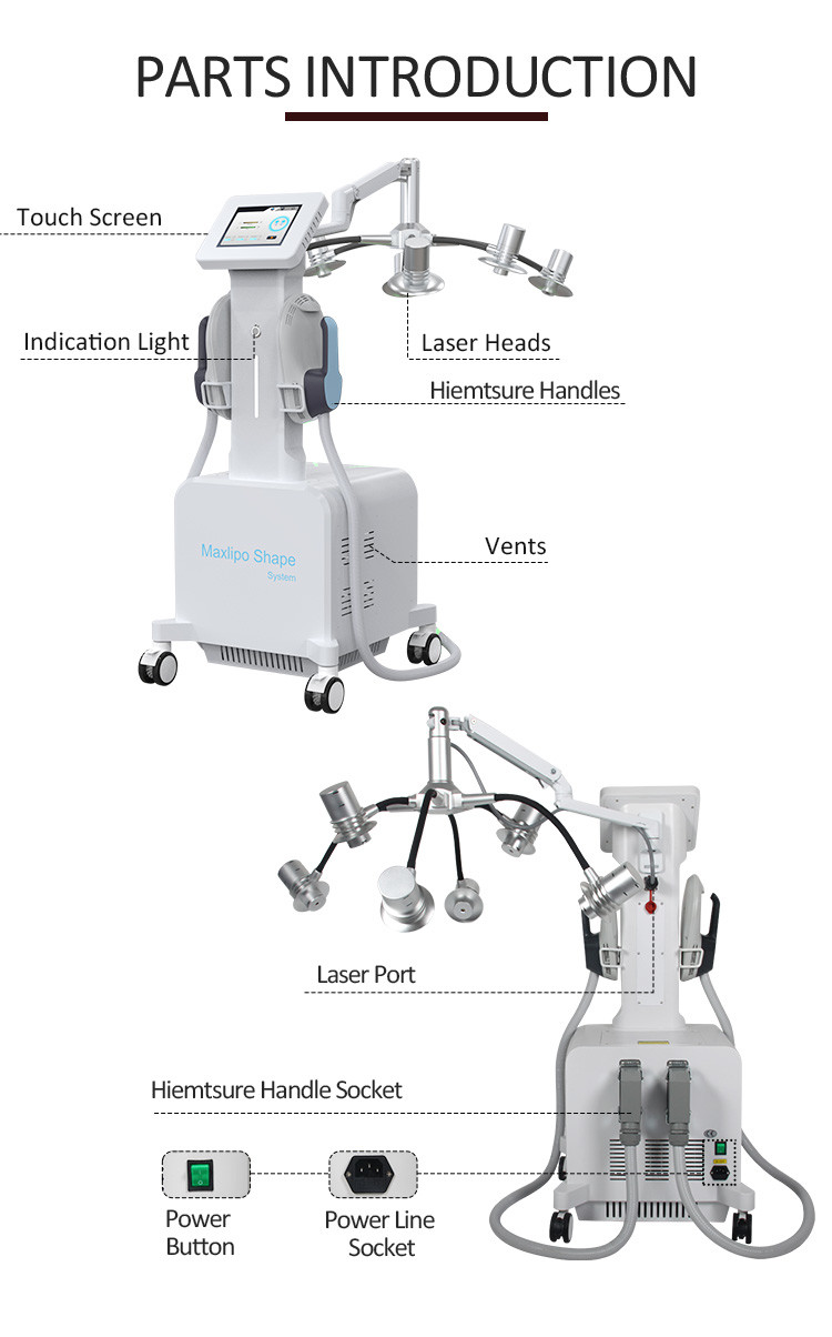 800W-3500W Fat Melting Device 6D laser Muscle Building Machine