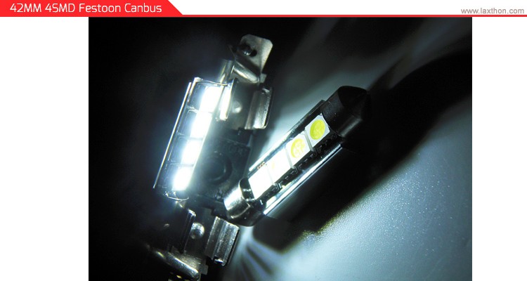 Super Bright 42mm LED Interior Car Light Bulbs 5050 SMD Festoon C5W Canbus Led License Plate Light
