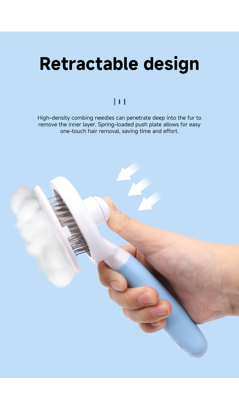 Grooming Pet Comb Brush Cat Paw Pet Hair Remover Stainless Steel Brushes Dog Cats