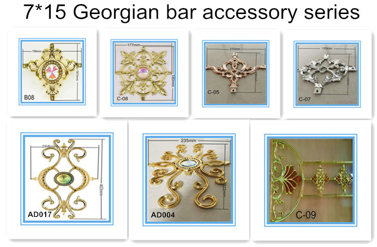 Colorful Aluminum Georgian Bar For Insulating Glass Decoration 8*18mm