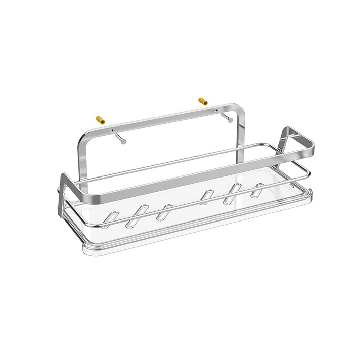 Household Iron Metal Bathroom Organizer Easy to Install and No Drilling Required