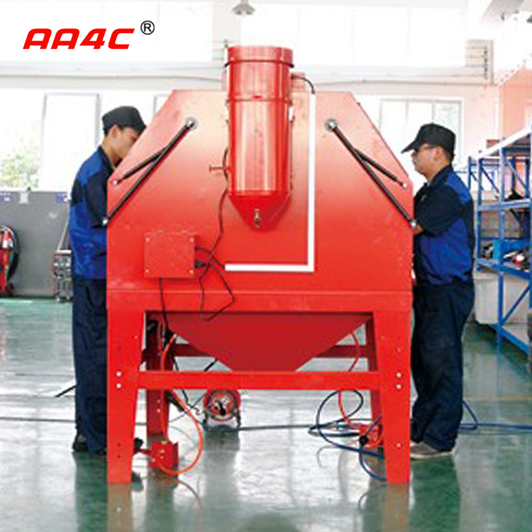 AA4C 1000L Industrial sandblasting cabinet rust removing sandblaster heavy duty sandblast cabinet AA-SBC1200