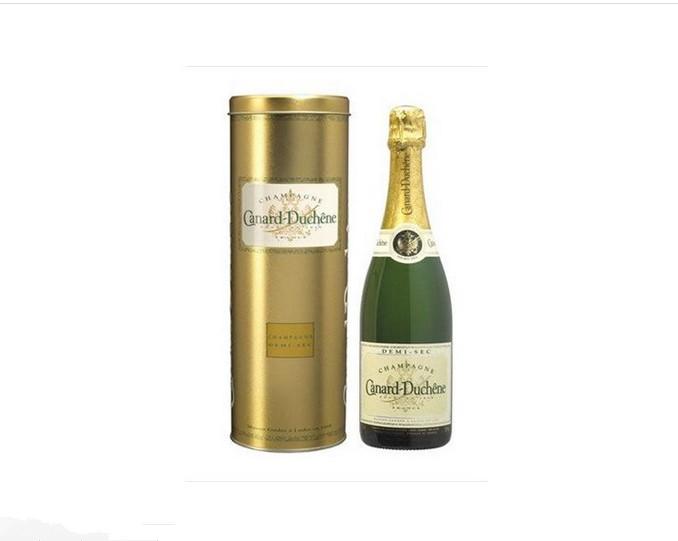 Round Wine Bottle Packaging Tin Box With Embossing And Printing