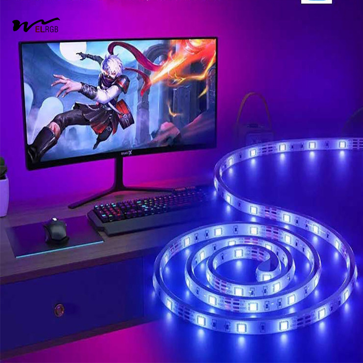50000 Hours Working Time RGB LED Light Strip for Intelligent Atmosphere in Bedroom KTV