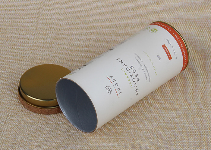 Customized Paper Cylinder Containers / Composite Cans For Wine Packaging
