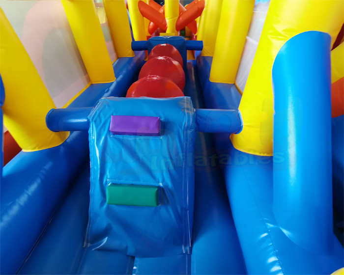 ODM 1000D Inflatables Obstacle Course Kids Bounce House Slide
