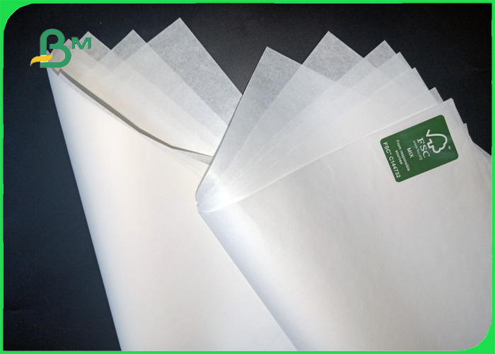 45 / 50gsm Hydrophobic Coating Food grade MG Kraft Paper white color for packing