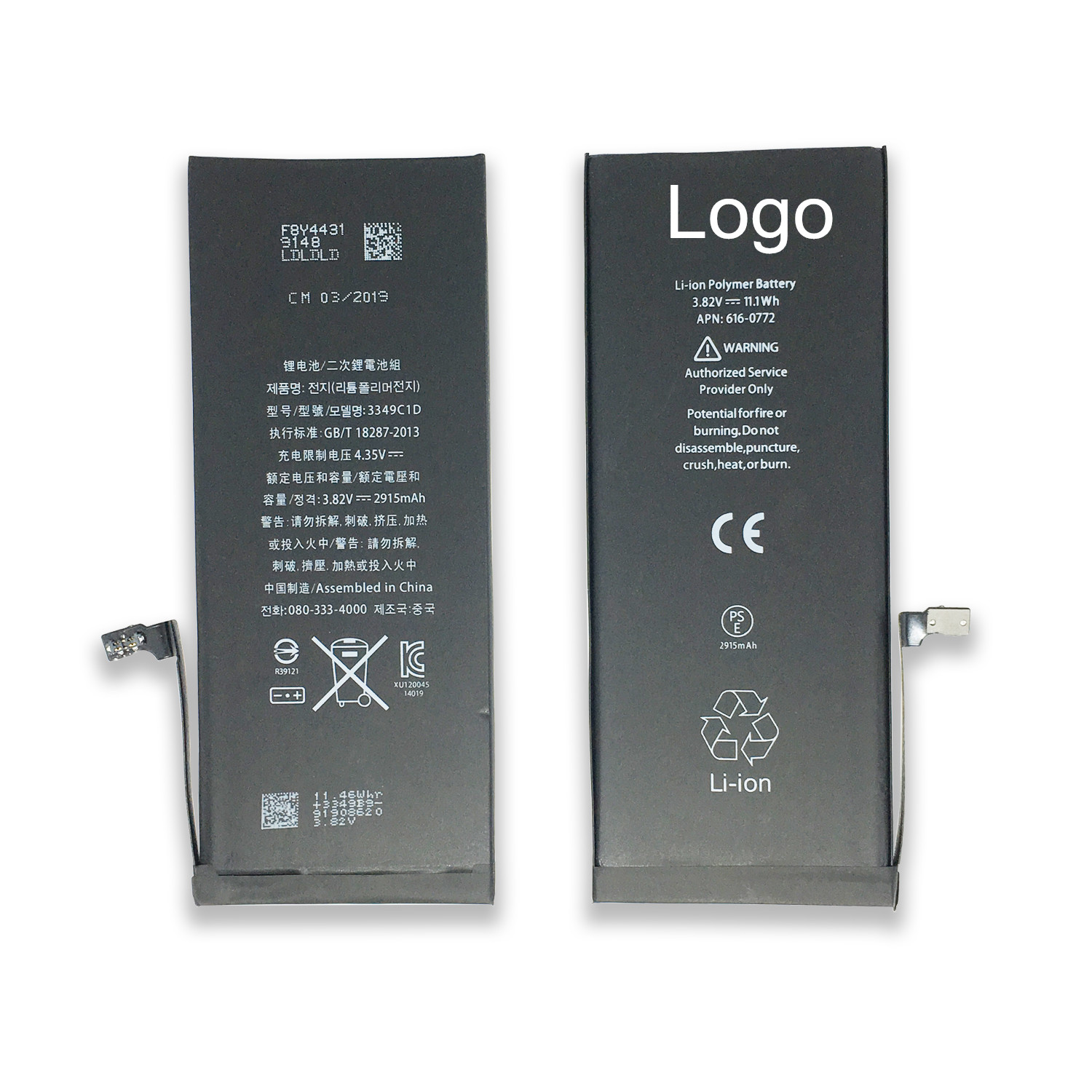 ODM Apple Iphone Batteries Dual IC Protection Iphone 6 Plus 2915 mAh