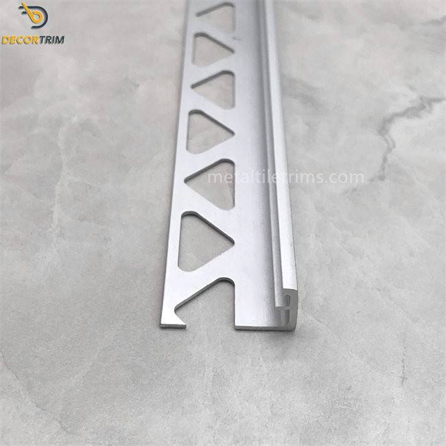 Brush Bright Bronze 10mm Aluminum Tile Edge Trim Straight Edge External Corner Metal