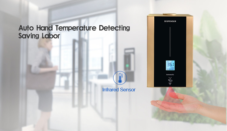 Intelligent Digital Body Temperature Check Kiosk Auto Wake Up Hand Dispenser
