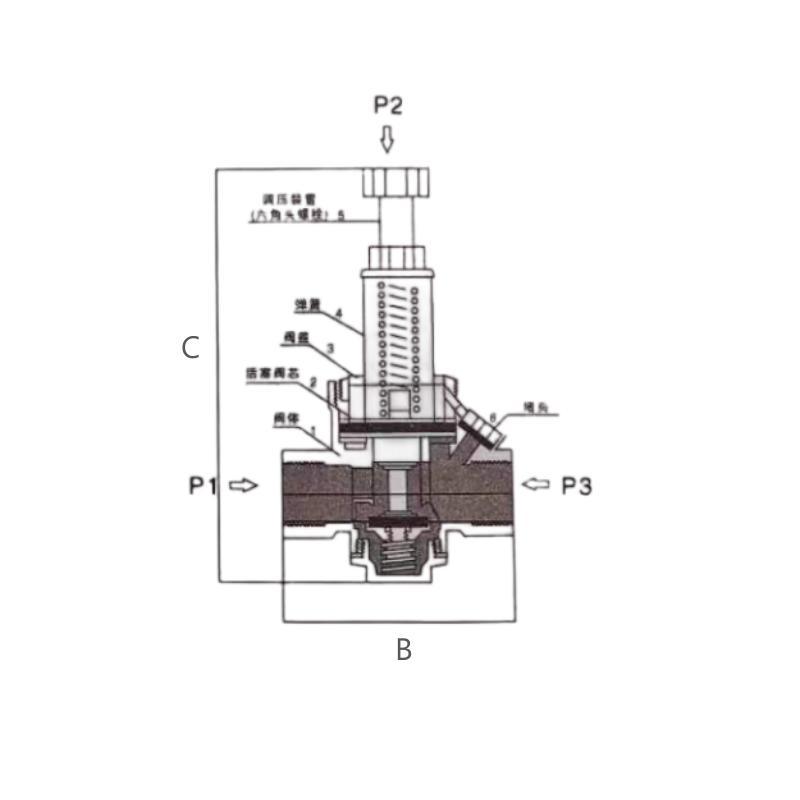 Water Pipe Fittings Water Purifier Pressure Reducing Valve CF8 CF8m