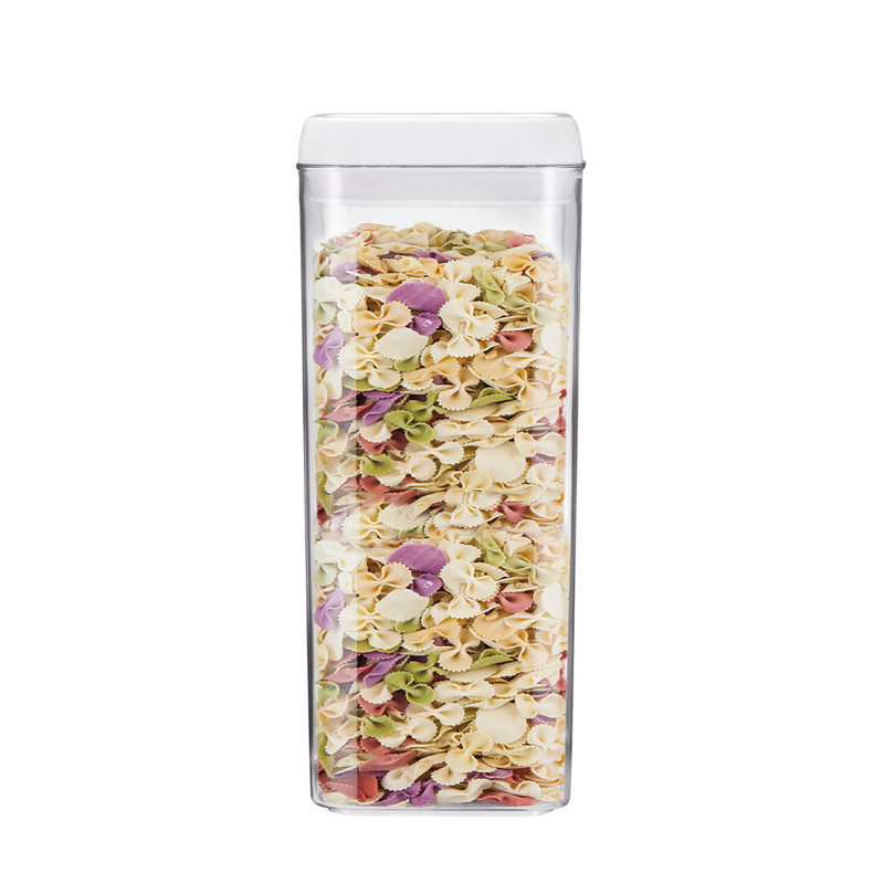Eco-Friendly BPA Free 3 Piece 1.9L Set Plastic Airtight Food Storage Container with Easy Lock Lids