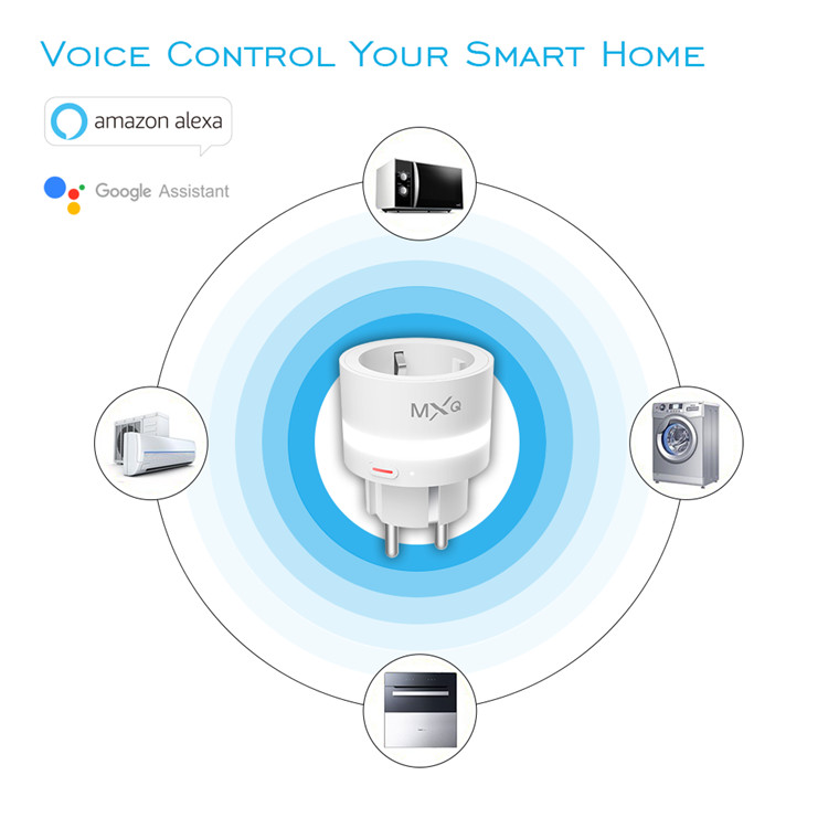 Stable Performance Smart Plug Switch Free APP Control Up To 100 WiFi Sockets