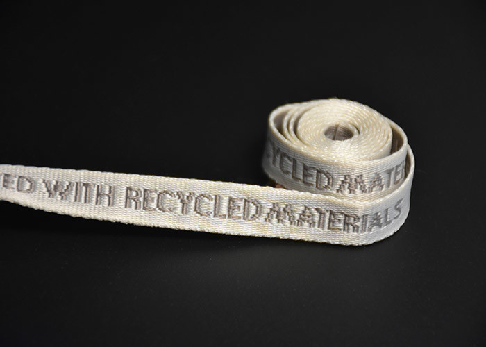 Custom Logo 1cm Non Stretch Jacquard Tape Woven Double Sided For Clothing