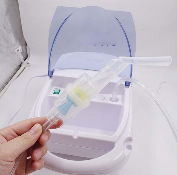TEVEIK 11 Year Factory Medical Adult / Pediatric Portable Piston Nebulizer Machine with Oxygen Mask