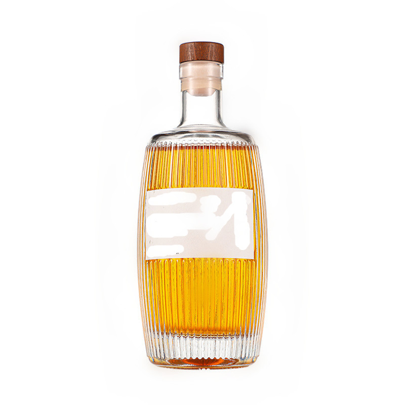 Vodka Whiskey Fruit Wine 500ml Glass Bottle with Customized Packaging and Design