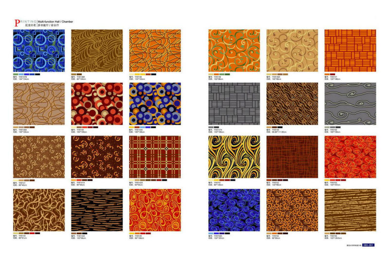 100 Nylon Modern Home Carpet , Nylon Printed Carpet Various Color